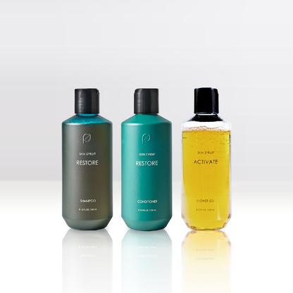 [NEW] SET A – HAIR CARE & SHOWER GEL (L) เซ็ตแชมพูครีมนวดและเจลอาบน้ำจากสารสกัดธรรมชาติ 100% จาก SKIN SYRUP