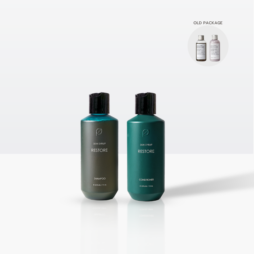 [NEW] Starter kit: Restore shampoo + conditioner – SKINSYRUP