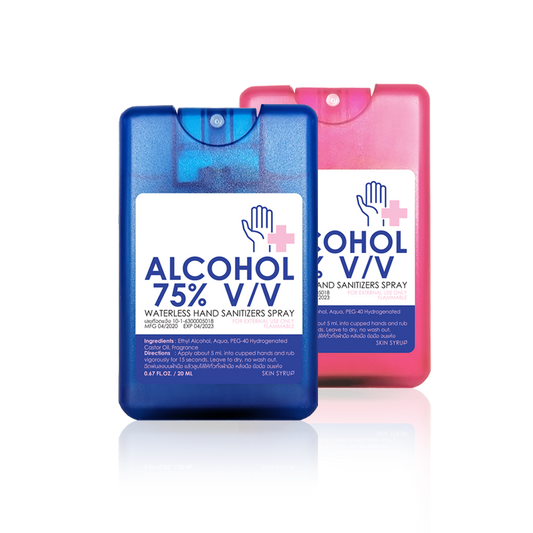 Alcohol spray card 75%v/v
