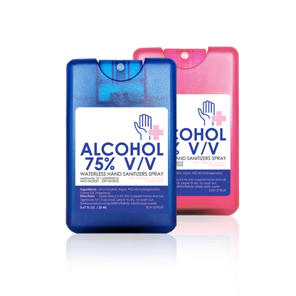 Alcohol spray card 75%v/v
