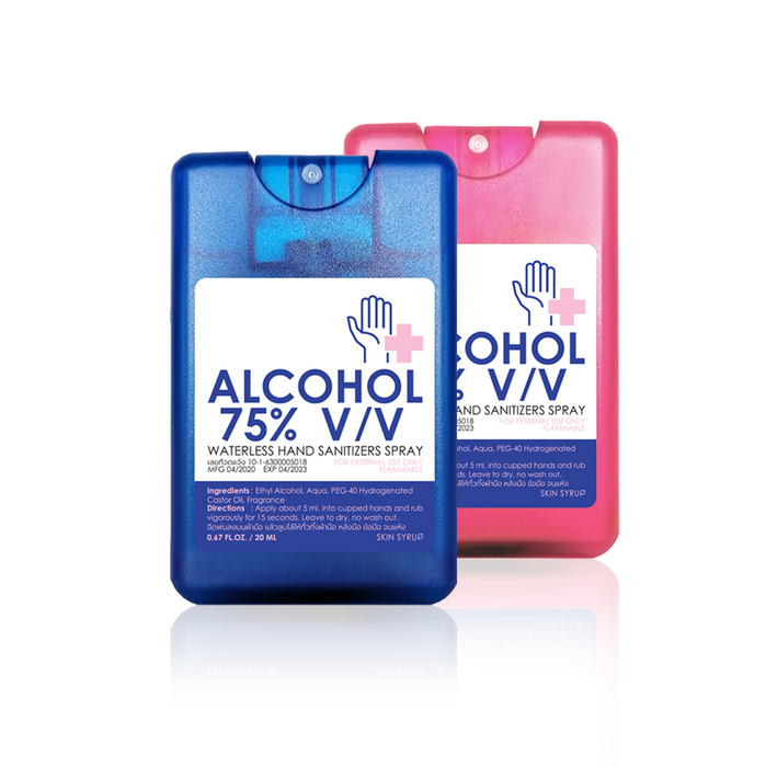 Alcohol spray card 75%v/v