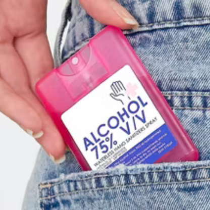 Alcohol spray card 75%v/v